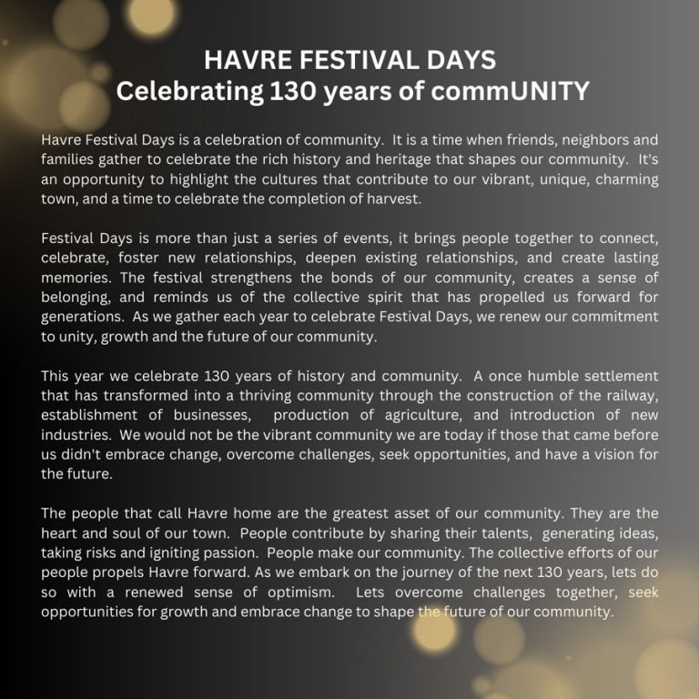 Festival Days Havre Area Chamber of Commerce Montana